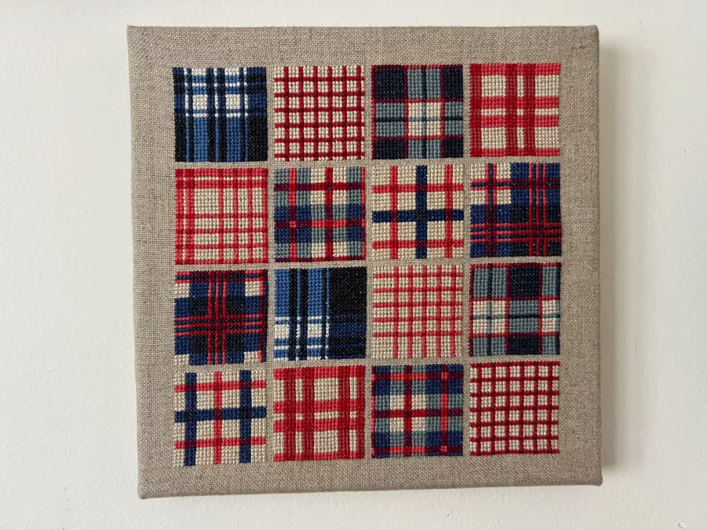 Échantillons de kelsch et tartans